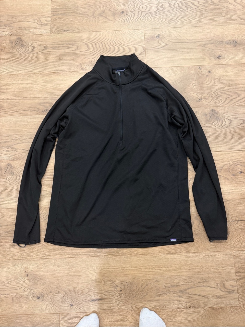 Patagonia Capilene Midweight 1/4 Zip Baselayer Black Men’s XL Long Sleeve